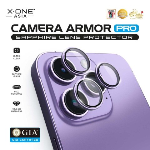 Szkło szafirowe X-ONE na obiektyw aparatu Camera Armor Pro - do iPhone 17 Pro