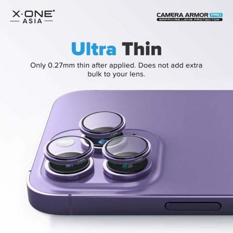Szkło szafirowe X-ONE na obiektyw aparatu Camera Armor - do Samsung Galaxy S25 Ultra