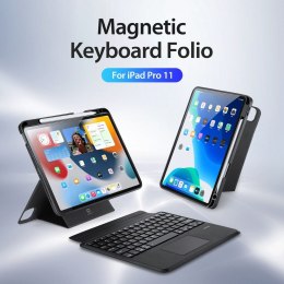 DUX DUCIS etui DK składane z klawiaturą bezprzewodową do iPad 4/5/6/iPad Pro 11 (2018/2020/2021/2022) czarne