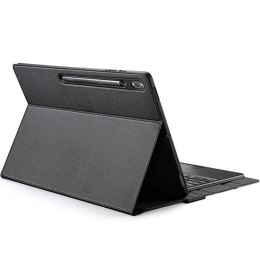 DUX DUCIS etui DK składane z podświetlaną klawiaturą bezprzewodową do SAMSUNG Tab S10 Ultra/S9 Ultra/S8 Ultra czarne