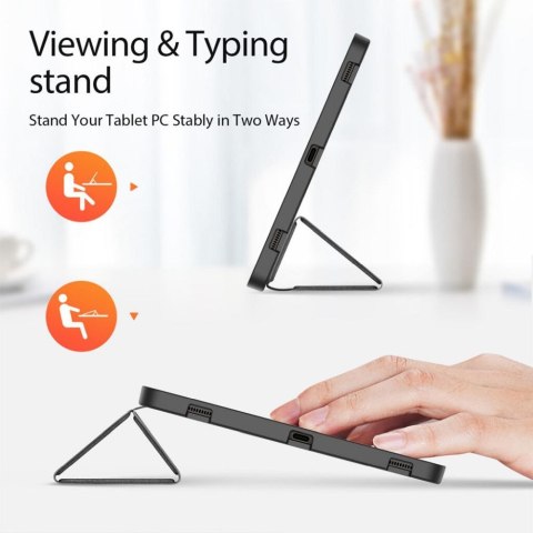 DUX DUCIS etui DOMO składane z miejscem na rysik do SAMSUNG Tab S10 Plus/S9 Plus/S9FE Plus czarne