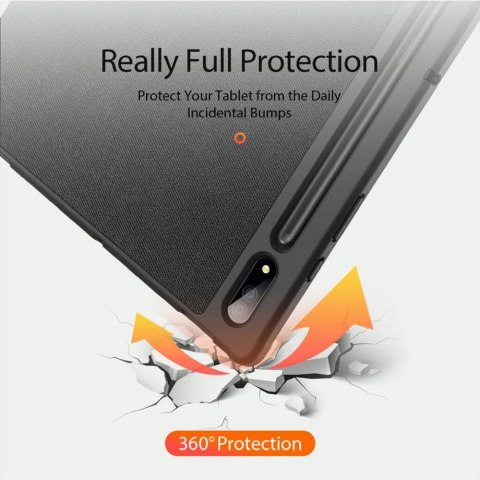 DUX DUCIS etui DOMO składane z miejscem na rysik do SAMSUNG Tab S10 Ultra/S9 Ultra/S8 Ultra Black czarne