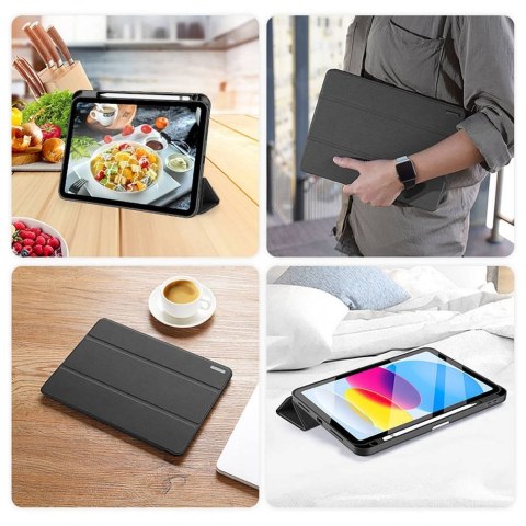 DUX DUCIS etui DOMO składane z miejscem na rysik do iPad 10 (2022) czarne