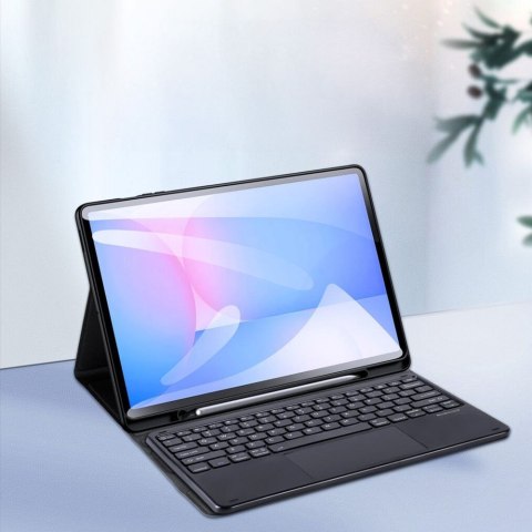 DUX DUCIS etui TK składane z klawiaturą bezprzewodową do SAMSUNG Tab S10 FE Plus czarne