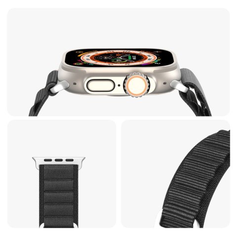 DUX DUCIS pasek GS nylonowy do Apple Watch 42 / 44 / 45 / 49 mm czarny