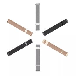 DUX DUCIS pasek MILANESE magnetyczny ze stali nierdzewnej 20 mm czarny