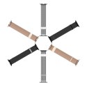 DUX DUCIS pasek MILANESE magnetyczny ze stali nierdzewnej do Apple Watch 38 / 40 / 41 mm czarny