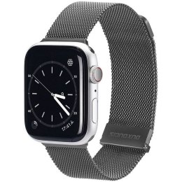 DUX DUCIS pasek MILANESE magnetyczny ze stali nierdzewnej do Apple Watch 38 / 40 / 41 mm szary