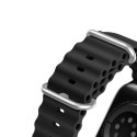 DUX DUCIS pasek OCEAN WAVE silikonowy do Apple Watch 38 / 40 / 41 mm czarny