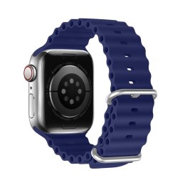DUX DUCIS pasek OCEAN WAVE silikonowy do Apple Watch 42 / 44 / 45 mm niebieski