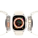 DUX DUCIS pasek GS nylonowy do Apple Watch 42 / 44 / 45 / 49 mm platynowy