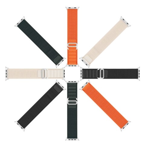 DUX DUCIS pasek GS nylonowy do Apple Watch 42 / 44 / 45 / 49 mm platynowy
