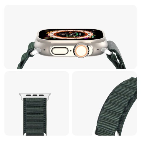 DUX DUCIS pasek GS nylonowy do Apple Watch 42 / 44 / 45 / 49 mm zielony