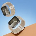 DUX DUCIS pasek MIXTURE PRO pleciony do Apple Watch 42 / 44 / 45 / 49 mm jasno beżowy