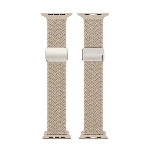 DUX DUCIS pasek MIXTURE PRO pleciony do Apple Watch 42 / 44 / 45 / 49 mm jasno beżowy