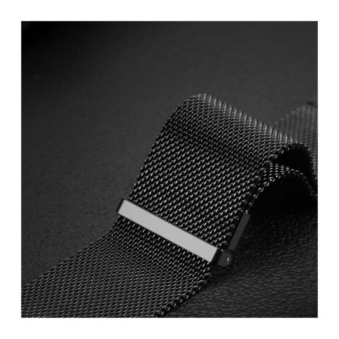 DUX DUCIS pasek MILANESE magnetyczny ze stali nierdzewnej 47 mm czarny