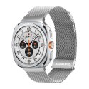 DUX DUCIS pasek MILANESE magnetyczny ze stali nierdzewnej 47 mm srebrny
