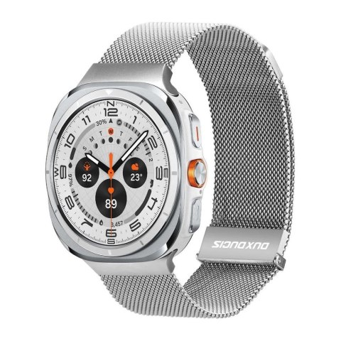 DUX DUCIS pasek MILANESE magnetyczny ze stali nierdzewnej 47 mm srebrny