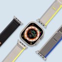 DUX DUCIS pasek YJ nylonowy do Apple Watch 42 / 44 / 45 / 49 mm niebiesko szary