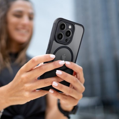 Futerał do iPhone 13 PRO Full Matte Mag Cover zgodny z MagSafe czarny