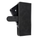 Etui z klapką na iPhone 12 / 13 / Samsung S6 / A5 2016 / Xcover 4 / S22 / Huawei P8 2017 Common Book rozmiar S czarne