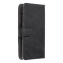 Etui z klapką na iPhone 12 / 13 / Samsung S6 / A5 2016 / Xcover 4 / S22 / Huawei P8 2017 Common Book rozmiar S czarne