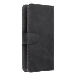 Etui z klapką na iPhone 12 / 13 / Samsung S6 / A5 2016 / Xcover 4 / S22 / Huawei P8 2017 Common Book rozmiar S czarne