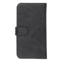 Etui z klapką na iPhone 12 / 13 / Samsung S6 / A5 2016 / Xcover 4 / S22 / Huawei P8 2017 Common Book rozmiar S czarne