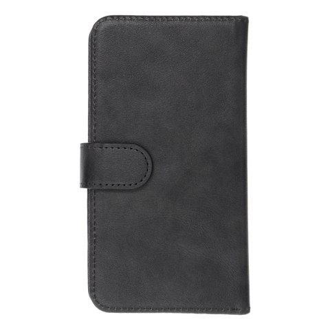 Etui z klapką na iPhone 12 / 13 / Samsung S6 / A5 2016 / Xcover 4 / S22 / Huawei P8 2017 Common Book rozmiar S czarne