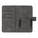 Etui z klapką na iPhone 12 / 13 / Samsung S6 / A5 2016 / Xcover 4 / S22 / Huawei P8 2017 Common Book rozmiar S czarne