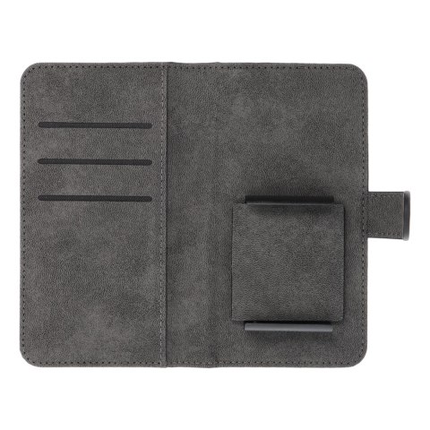 Etui z klapką na iPhone 12 / 13 / Samsung S6 / A5 2016 / Xcover 4 / S22 / Huawei P8 2017 Common Book rozmiar S czarne