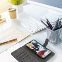 Etui z klapką na iPhone 12 / 13 / Samsung S6 / A5 2016 / Xcover 4 / S22 / Huawei P8 2017 Common Book rozmiar S czarne