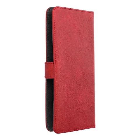 Etui z klapką na iPhone 12 / 13 / Samsung S6 / A5 2016 / Xcover 4 / S22 / Huawei P8 2017 Common Book rozmiar S czerwone