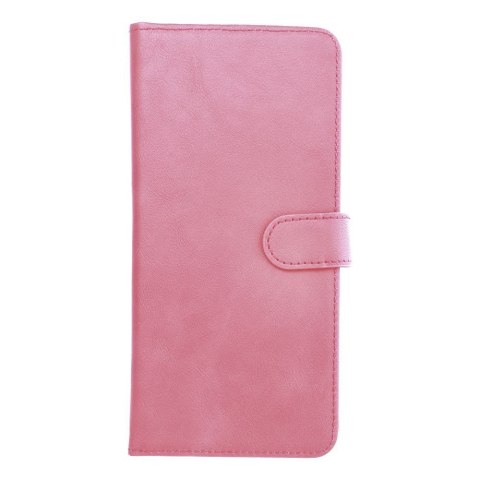 Etui z klapką na iPhone 12 / 13 / Samsung S6 / A5 2016 / Xcover 4 / S22 / Huawei P8 2017 Common Book rozmiar S różowe