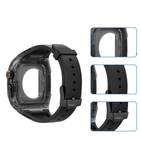 WiWU - Pasek do smartwatcha Wi-WB013 Rambo Watch Band 42/44/45mm - czarny
