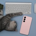 Futerał do Samsung S25 FE Silicone 2mm pudrowy róż
