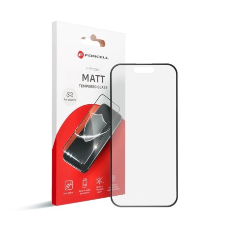 Szkło hartowane do iPhone 13 PRO MAX / 14 PLUS Forcell Matt Glass czarne