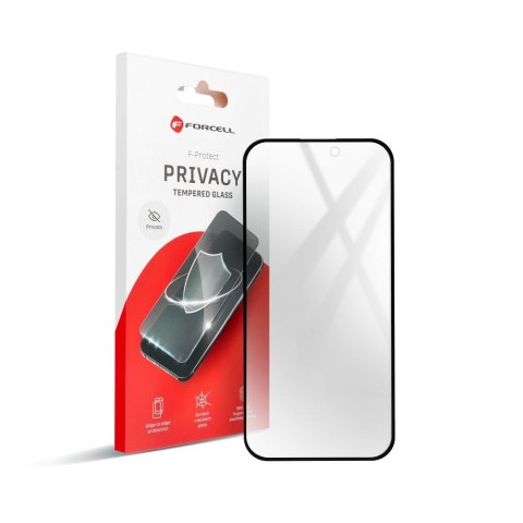 Szkło hartowane do iPhone X / XS / 11 PRO Forcell Privacy Glass czarne