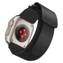 Pasek do Apple Watch Forcell F-Design FA05 rzep nylon 38 / 40 / 41 mm czarny
