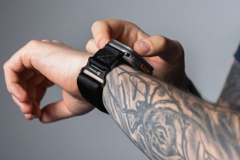 Pasek do Apple Watch Forcell F-Design FA05 rzep nylon 38 / 40 / 41 mm czarny