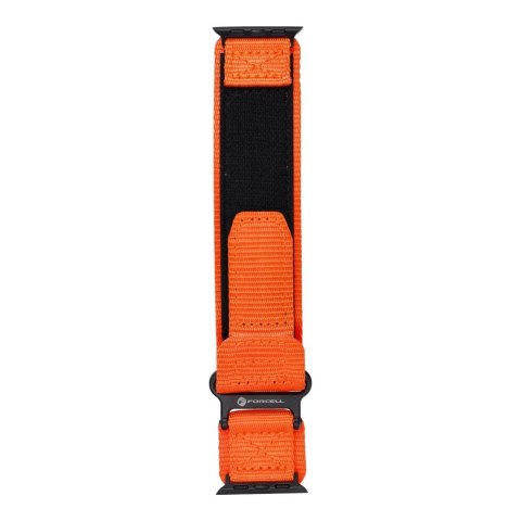 Pasek do Apple Watch Forcell F-Design FA05 rzep nylon 38 / 40 / 41 mm pomarańczowy