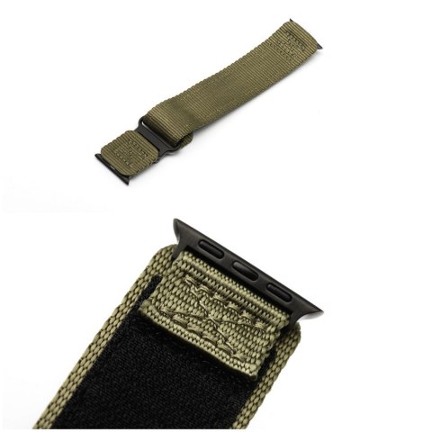 Pasek do Apple Watch Forcell F-Design FA05 rzep nylon 38 / 40 / 41 mm zielony
