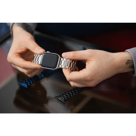 Pasek do Apple Watch Forcell F-Design FA10 zatrzask stal 38 / 40 / 41 mm niebieski