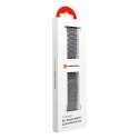 Pasek do Apple Watch Forcell F-Design FA10 zatrzask stal 42 / 44 / 45 / 49 mm czarny