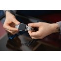 Pasek do Apple Watch Forcell F-Design FA10 zatrzask stal 42 / 44 / 45 / 49 mm srebrny