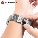 Pasek do Apple Watch Forcell F-Design FA11 zatrzask stal 38 / 40 / 41 mm czarny