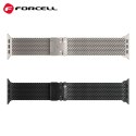Pasek do Apple Watch Forcell F-Design FA11 zatrzask stal 38 / 40 / 41 mm czarny