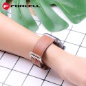 Pasek do Apple Watch Forcell F-Design FA20 dziurki skóra ekologiczna 38 / 40 / 41 mm brązowy