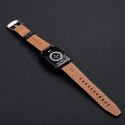 Pasek do Apple Watch Forcell F-Design FA20 dziurki skóra ekologiczna 38 / 40 / 41 mm czarny