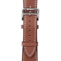Pasek do Apple Watch Forcell F-Design FA20 dziurki skóra ekologiczna 42 / 44 / 45 / 49 mm brązowy